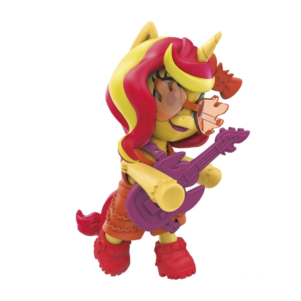 NEW My Little Pony Smashin’ Fashion Sunset Shimmer Set 3" Poseable Figure 9 Pcs - Picture 4 of 7